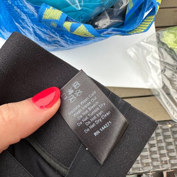 Ultracor Athluxury Ultra High Rise Banded Leggings Black Blue Ombre Stars Sz XS - Picture 4 of 8